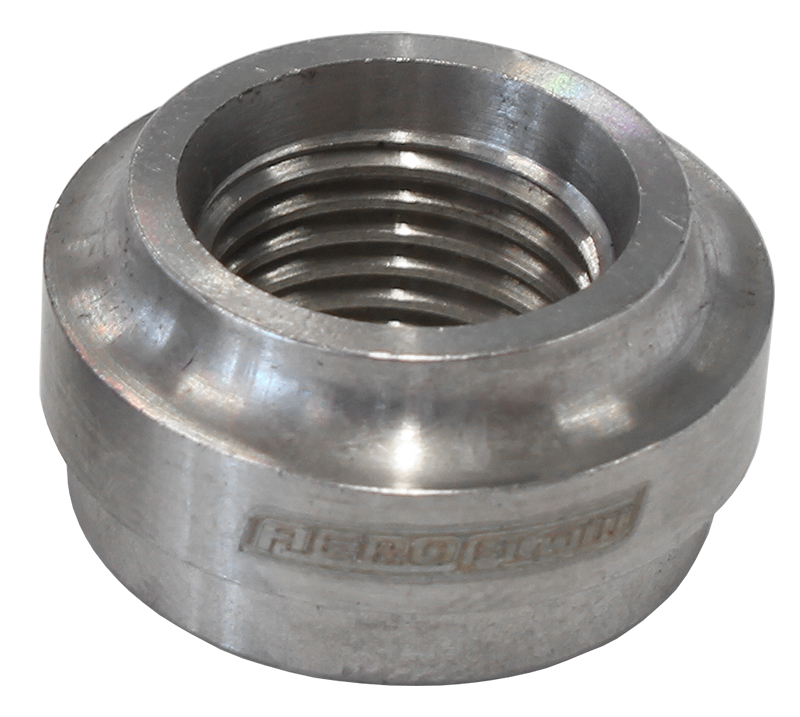 AEROFLOW FEMALE WELD ON BUNG, -12 ORB 1-1/16"-12 THREAD, STEEL