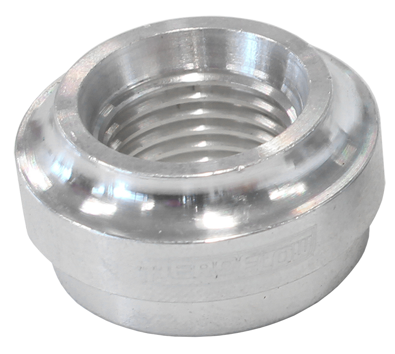 AEROFLOW FEMALE WELD ON BUNG, -12 ORB 1-1/16"-12 THREAD, STAINLESS
