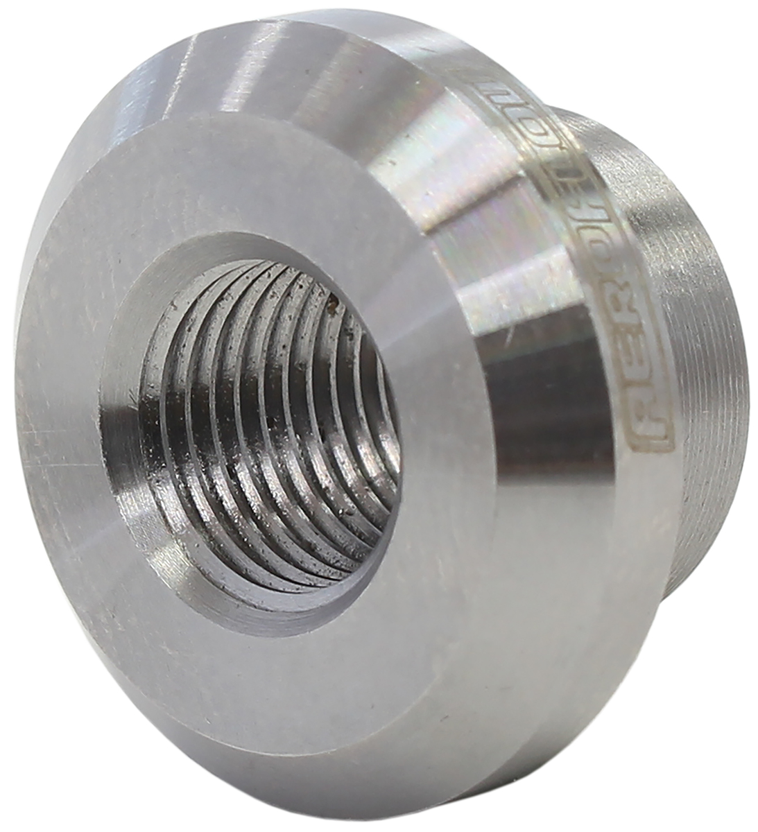 AEROFLOW FEMALE WELD ON BUNG, M10x1.0 THREAD, ALUMINIUM