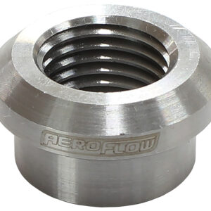 AEROFLOW FEMALE WELD ON BUNG, M12x1.5 THREAD, ALUMINIUM