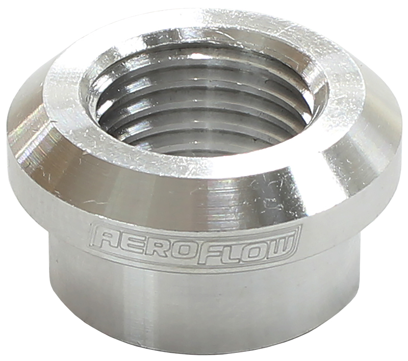 AEROFLOW FEMALE WELD ON BUNG, M14x1.5 THREAD, STAINLESS STEEL