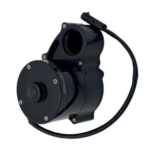 MEZIERE 12v Radiator Mount Electric Water Pump, 55GPM Single Outlet Black