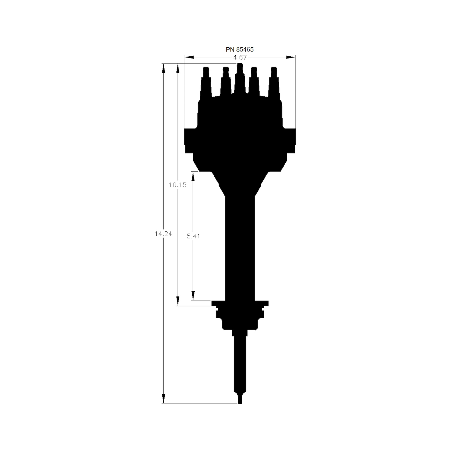 MSD Pro Billet Distributor For Big Block Chrysler 426 440, Black Cap - Image 7