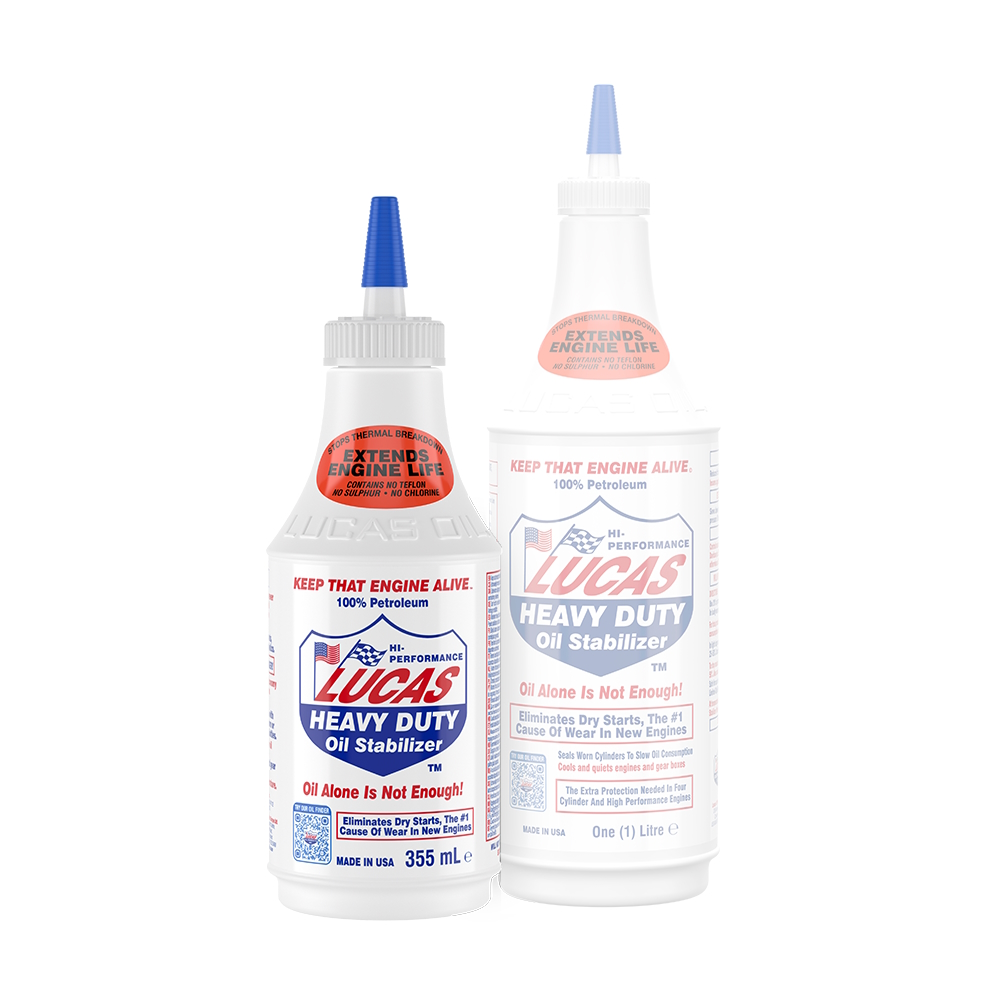 355ml bottle of Lucas Oil Heavy Duty Engine Oil Stabiliser SKU 40686