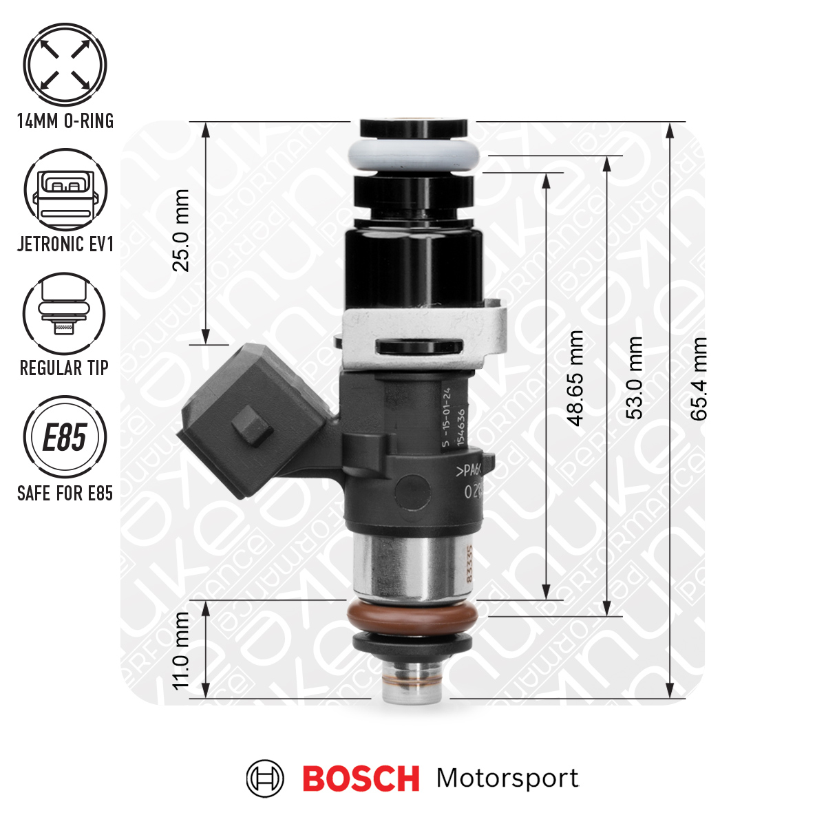 Nuke Performance Bosch 1462cc EV14S 53mm Fuel Injector Kit (6-Pack)